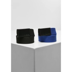 Детски колан Urban classics Set Of 2 Childrenbelts Canvas - Black (noir / bleu) детски,колан,колани,urban,classics,set,of,2,childrenbelts,canvas,black,(noir,bleu)
