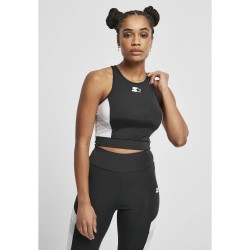 потник,дамски,топове,starter,black,label,crop,top,starter,sports,sleeveless,top,black,(black,white)