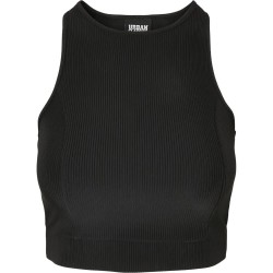 тениска,дамски,тениски,urban,classics,crop,top,sleeveless,t,shirt,black,(black)