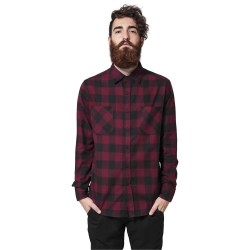 риза,с,дълъг,ръкав,мъжки,ризи,urban,classics,basic,flannel,long,sleeve,shirt,black