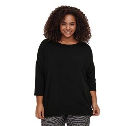 дамски,блузи,дамски,ризи,only,carmakoma,lamour,3,4,sleeve,blouse,black,(black)