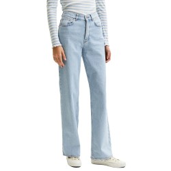 дънки,дамски,панталони,selected,alice,wide,lon,sky,high,waist,jeans,blue