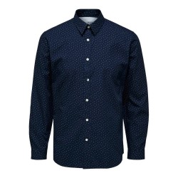 Риза с дълъг ръкав Selected Slim Marcel Aop W long sleeve shirt - Blue (Navy Blazer / Aop) риза,с,дълъг,ръкав,мъжки,ризи,selected,slim,marcel,aop,w,long,sleeve,shirt,blue,(navy,blazer,aop)