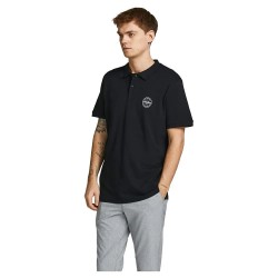 мъжки,блузи,с,яка,jack,&,jones,shark,short,sleeve,polo,black,(black,print,white)