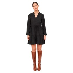 рокля,дамски,поли,и,рокли,vila,kawa,long,sleeve,dress,black