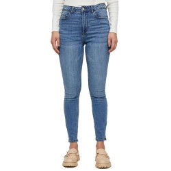 дънки,дамски,панталони,vila,skinnie,it,7,8,high,waist,jeans,blue,(medium,blue,denim)