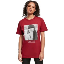 тениска,дамски,тениски,mister,tee,f?kit,short,sleeve,t,shirt,red,(burgundy)