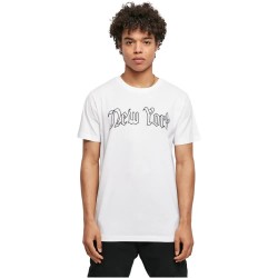 тениска,мъжки,тениски,mister,tee,new,york,wording,short,sleeve,t,shirt,white