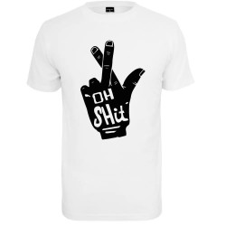 Тениска Mister tee Oh Shit short sleeve T-shirt - White (White) тениска,мъжки,тениски,mister,tee,oh,shit,short,sleeve,t,shirt,white,(white)
