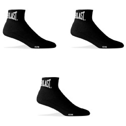 чорапи,мъжки,чорапи,everlast,evl,short,socks,3,pairs,black