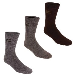 чорапи,мъжки,чорапи,regatta,rmh018,socks,3,pairs,brown,(brown,marl)