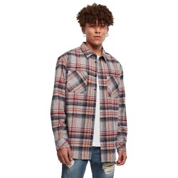 мъжка,карирана,риза,мъжки,ризи,urban,classics,heavy,curved,oversized,checked,long,sleeve,shirt,grey