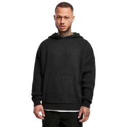 суичър,мъжки,пуловери,urban,classics,knitted,hoodie,black