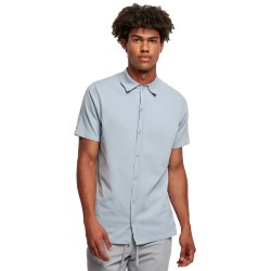 риза,с,къс,ръкав,мъжки,ризи,urban,classics,knitted,short,sleeve,shirt,summer,blue,(blue)