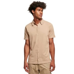 риза,с,къс,ръкав,мъжки,ризи,urban,classics,knitted,short,sleeve,shirt,beige