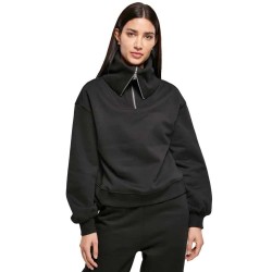 Блуза Urban classics Oversized sweatshirt - Black (Black) блуза,дамски,блузи,urban,classics,oversized,sweatshirt,black,(black)