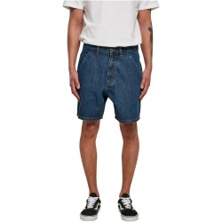 Къси панталони Urban classics Organic Mid Waist denim shorts - Blue (Mid Indigo Washed) къси,панталони,мъжки,панталони,urban,classics,organic,mid,waist,denim,shorts,blue,(mid,indigo,washed)