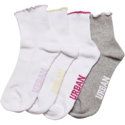 чорапи,дамски,чорапи,urban,classics,girly,small,edge,half,socks,4,pairs,multicolor,(multicolor)