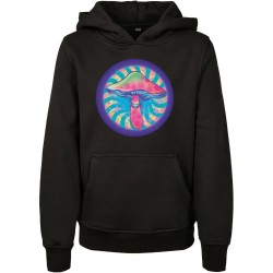 суичър,детски,блузи,mister,tee,mushroom,hoodie,black