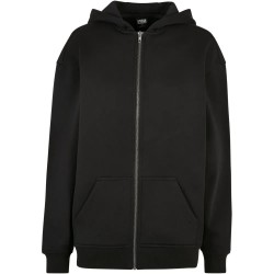 блуза,дамски,блузи,urban,classics,oversized,full,zip,sweatshirt,black