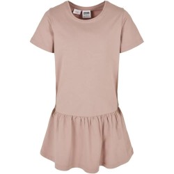 Рокля Urban classics Valance short sleeve short dress - Pink (Duskrose) рокля,дамски,поли,и,рокли,urban,classics,valance,short,sleeve,short,dress,pink,(duskrose)