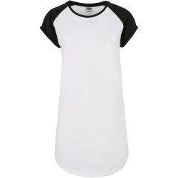 рокля,дамски,поли,и,рокли,urban,classics,contrast,raglan,short,sleeve,dress,white,(white,black)