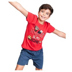 пижама,детски,пижами,cerdá,harry,potter,short,sleeve,pyjama,red,(dark,red,blue)
