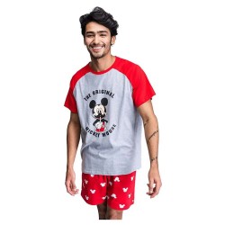 пижама,мъжки,пижами,cerdá,mickey,short,sleeve,pyjama,red