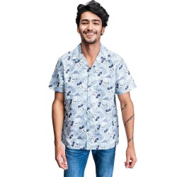 риза,с,къс,ръкав,мъжки,ризи,cerdá,mickey,short,sleeve,shirt,blue,(light,green)