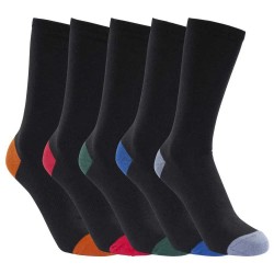 чорапи,мъжки,чорапи,trespass,solace,socks,5,pairs,black,(black)