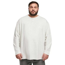блуза,мъжки,пуловери,urban,classics,organic,oversized,henley,sweatshirt,light,grey,(white)