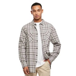 карирана,риза,мъжки,ризи,urban,classics,oversized,check,long,sleeve,shirt,grey,(grey,black)