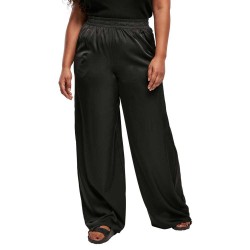 панталони,дамски,панталони,urban,classics,satin,wide,mid,waist,pants,black