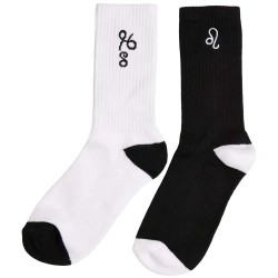 чорапи,мъжки,чорапи,urban,classics,zodiac,long,socks,2,pairs,black,white,leo,(multicolor)