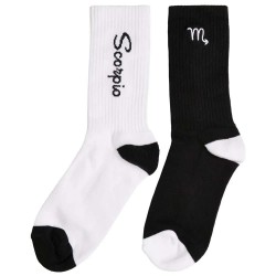 чорапи,мъжки,чорапи,urban,classics,zodiac,long,socks,2,pairs,black,white,scorpio,(multicolor)