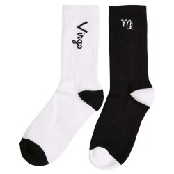 чорапи,мъжки,чорапи,urban,classics,zodiac,long,socks,2,pairs,black,white,virgo,(multicolor)