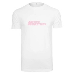 тениска,дамски,тениски,mister,tee,free,britney,short,sleeve,t,shirt,white,(white)