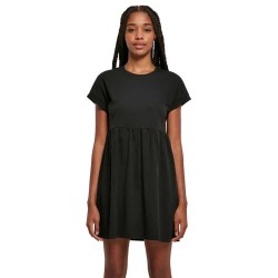рокля,дамски,поли,и,рокли,urban,classics,organic,empire,valance,short,sleeve,dress,black,(black)