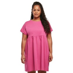 рокля,дамски,поли,и,рокли,urban,classics,organic,empire,valance,short,sleeve,dress,bright,violet,(pink)
