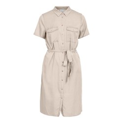 рокля,дамски,поли,и,рокли,vila,bista,short,sleeve,midi,dress,beige
