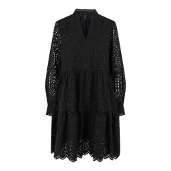 рокля,дамски,поли,и,рокли,yas,holi,s,long,sleeve,short,dress,black