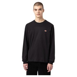 тениска,мъжки,тениски,dickies,mapleton,long,sleeve,t,shirt,black,(black)
