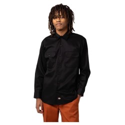 риза,с,дълъг,ръкав,мъжки,ризи,dickies,work,long,sleeve,shirt,black,(black)