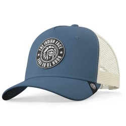 шапка,всички,шапки,the,indian,face,born,to,be,free,trucker,cap,blue,white,(blue)