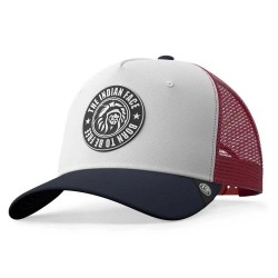 шапка,всички,шапки,the,indian,face,born,to,be,free,trucker,cap,white,red,blue,(multicolor)