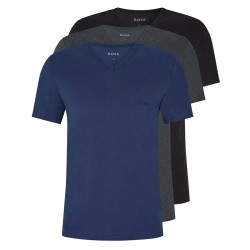тениска,мъжки,тениски,boss,classic,short,sleeve,t,shirt,3,units,open,blue,(blue)