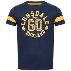 тениска,мъжки,тениски,lonsdale,askerswell,short,sleeve,t,shirt,navy,yellow,(blue)