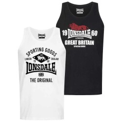 тениска,мъжки,тениски,lonsdale,biggin,sleeveless,t,shirt,2,units,multicolor,(black,white)