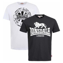 тениска,мъжки,тениски,lonsdale,dildawn,short,sleeve,t,shirt,2,units,multicolor,(black,white)