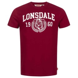 тениска,мъжки,тениски,lonsdale,staxigoe,short,sleeve,t,shirt,oxblood,white,(red)